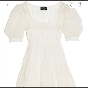 Danielle Bernstein for Macy’s organza white cloud dress